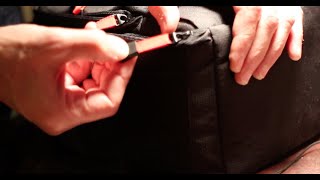 How to fix zipper pull when it comes apart - ritz gear camera bag