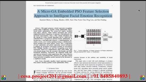 A Micro GA Embedded PSO Feature SelectionApproach to Intelligent Facial Emotion Recognition