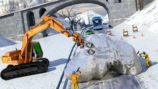 Snow Excavator Simulator (by GameMax Studio) Android Gameplay [HD] screenshot 4