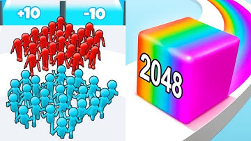 Join Clash 3D VS Jelly Run 2048 Satisfying ASMR Gameplay (Android,ios) (New Update)