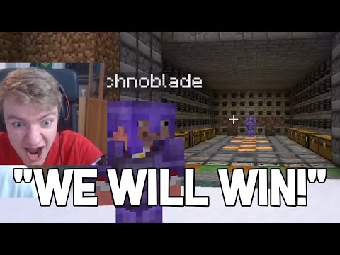 Technoblade shows TommyInnit Secret Base - Dream SMP