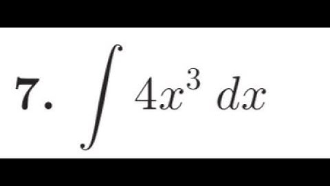 Find the integral of 4x^3 dx