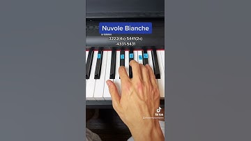 Thumbnail of Nuvole Bianche easy piano tutorial!