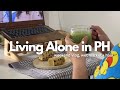 Living alone in the Philippines: weekend vlog — what i eat in a day, quick wet market trip + haul🍓🥬