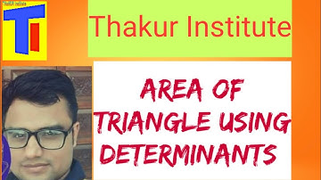 Determinants Ex 4.3  (Area of Triangle)