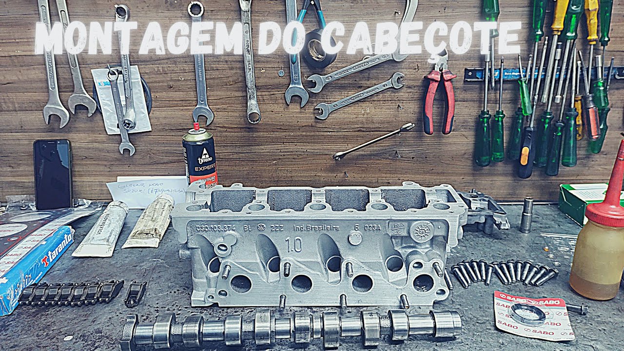 Montagem do cabeçote EA 111 Família VW Fox.Gol..  ( vídeo aula)
