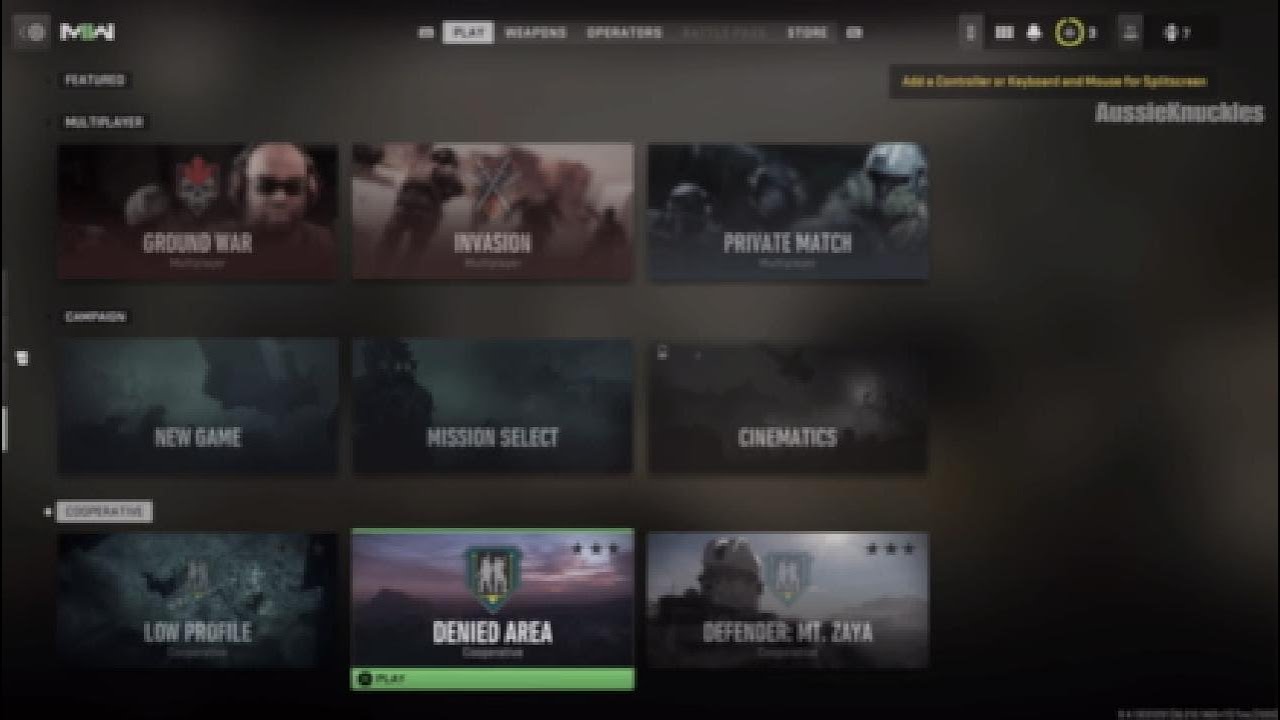 game mode Menu | Modern Warfare 2 - YouTube