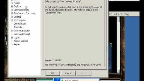 How to disable "My Recent Documents" in Windows XP