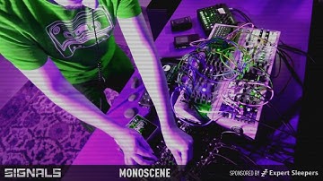 monoscene - "SIGNALS" (Ambient Modular Synth Live Performance)