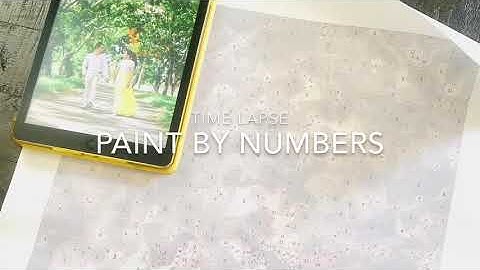 Paint by numbers from Mii Creative- Time lapse