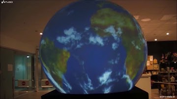 V Studio Interactive Spherical Displayكرة (قبّة) العرض التفاعلية