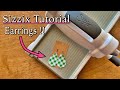 DIY Faux Leather Earrings using the Sizzix Big Shot
