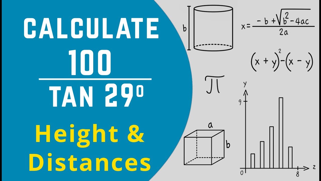 Easy way to calculate base when height and one angle given - YouTube