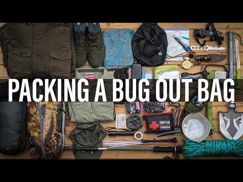 PACKING A BUG OUT BAG  How to pack a bug out bag and must have survival  gear 