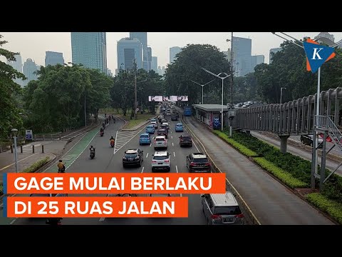 Ganjil Genap Jakarta Diperluas, Lalin Arah Senayan Padat