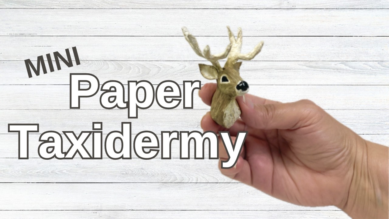 Make A Miniature Deer Mount/Perfect For your Dollhouse or Roombox