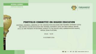 Portfolio Committee on Higher Education, 14 October 2026