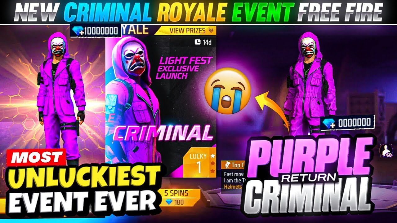 Free Fire MAX Criminal Royale: Get Purple Top Criminal Bundle in-game