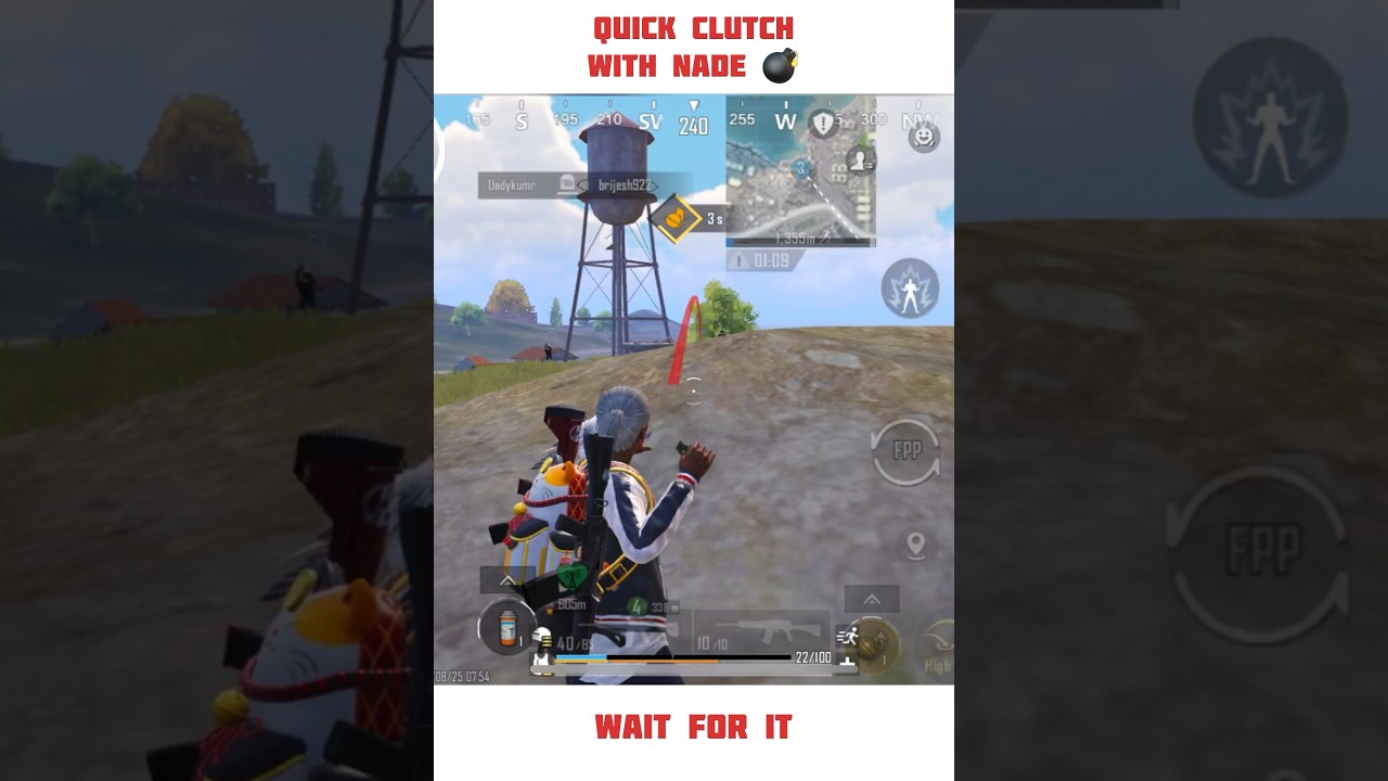 Quick Clutch With Nade 💣| wait for it 🔥 