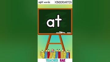 Sight Words KINDERGARTEN || part 1  || learn to read  #sightwords #learntoread #kindergarten