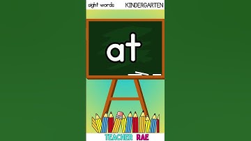 Sight Words KINDERGARTEN || part 1  || learn to read  #sightwords #learntoread #kindergarten