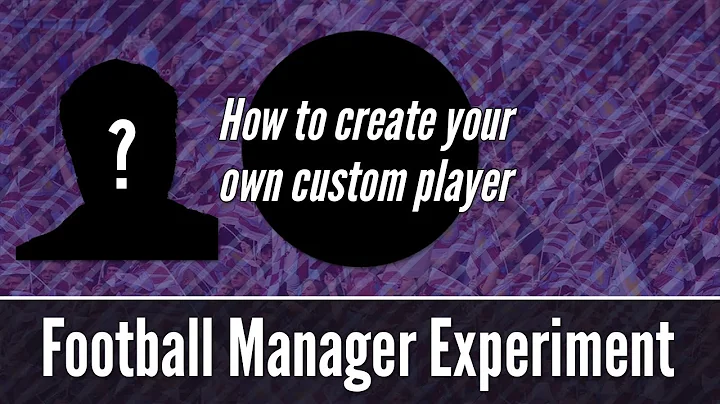 HOW TO CREATE YOUR OWN PLAYER IN FOOTBALL MANAGER! - FM20 Editor Tutorial