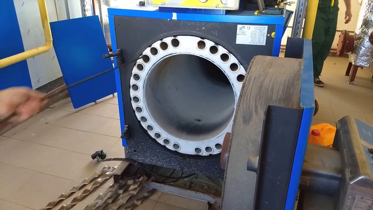 Чистка теплообмінника жаротрубного котла - YouTube