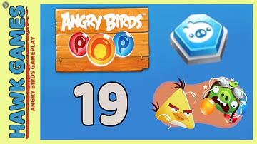 Angry Birds Stella POP Bubble Shooter Level 19 - Walkthrough, No Boosters