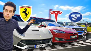 FERRARİ vs. TESLA vs. TOFAŞ vs. SCOOTER