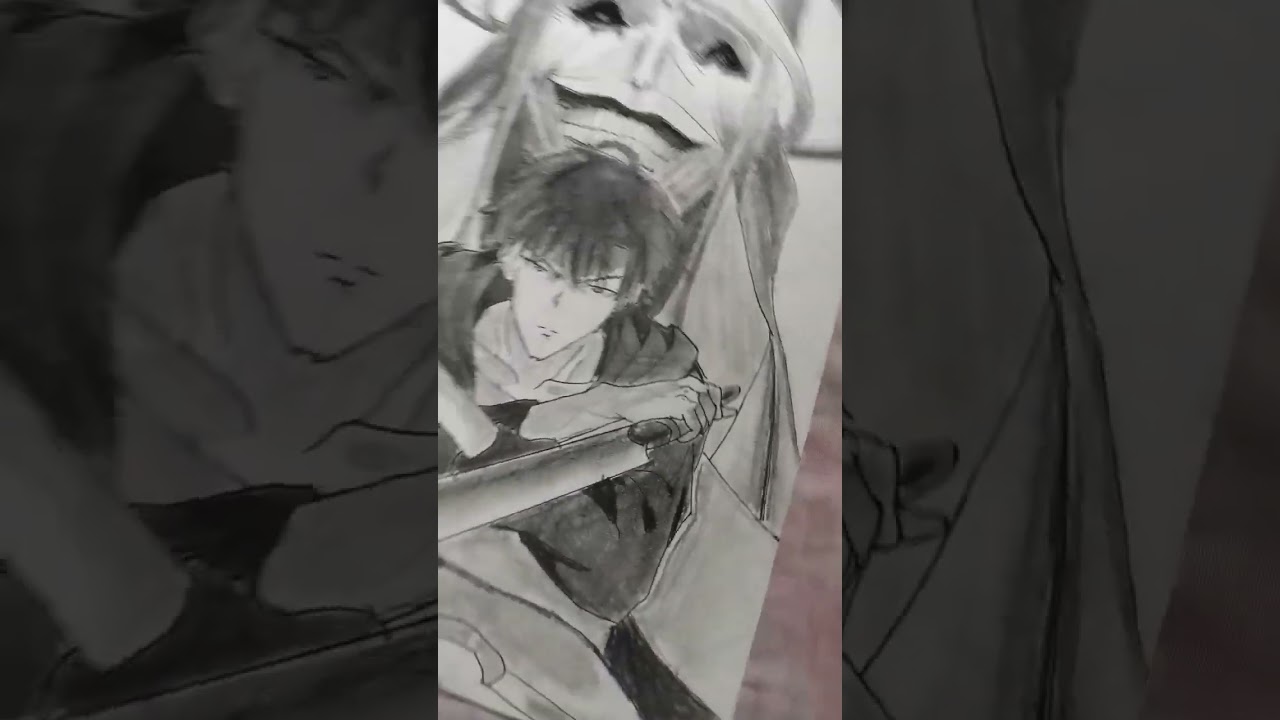 Sung jin woo and Statue of God sketch 