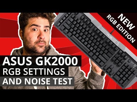 The NEW ASUS ROG GK2000 HORUS RGB mechanical gaming keyboard - RGB SETTINGS and NOISE TEST