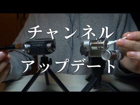 ASMR | 多重録音に挑戦 耳かき&ブラッシング 2 Microphones Trigger