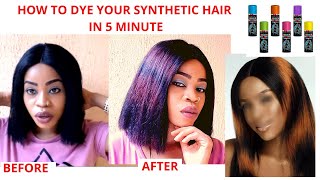 Dye Your Synthetic Hair With Different Colors, Cheep Method