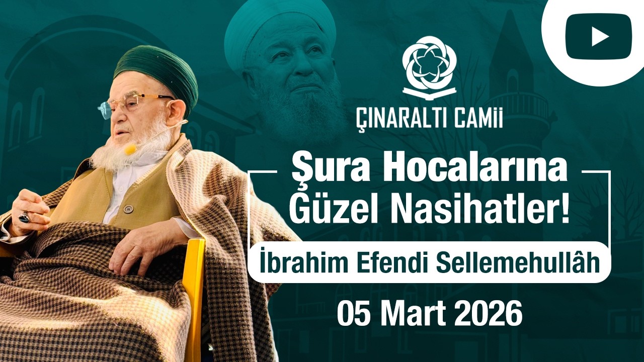 İbrahim Efendi WhatsApp Şura Hocalarımıza Nasihatte Bulundular