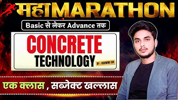 🔥Concrete Technology Maha Marathon | Polytechnic 3rd Semester | By Ashwini Sir @CivilTechsolution⁩