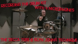 如何用3到4支麥克風錄鼓（AKA The Decca Tree & Glyn Johns technique）