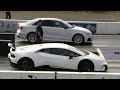 Lamborghini Performante vs 780 Hp Audi RS3 - supercars drag racing