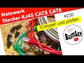 Netzwerk Stecker crimpen und prüfen #230