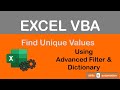Excel VBA: Practical Guide to Finding Unique Values (Advanced Filter & Dictionaries)