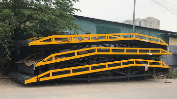 Cầu lên container | Cầu dẫn xe nâng lên container chính hãng 10 tấn dài 10 mét