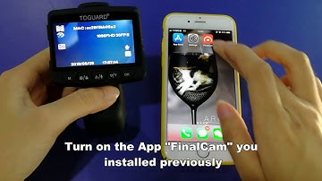 How to connect TOGUARD CE20G Dash Cam with smart phone via WiFi