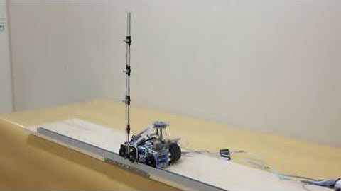Inverted Pendulum on a Cart driven via a Rack and Pinion Mechanism (LEGO MINDSTORMS EV3)