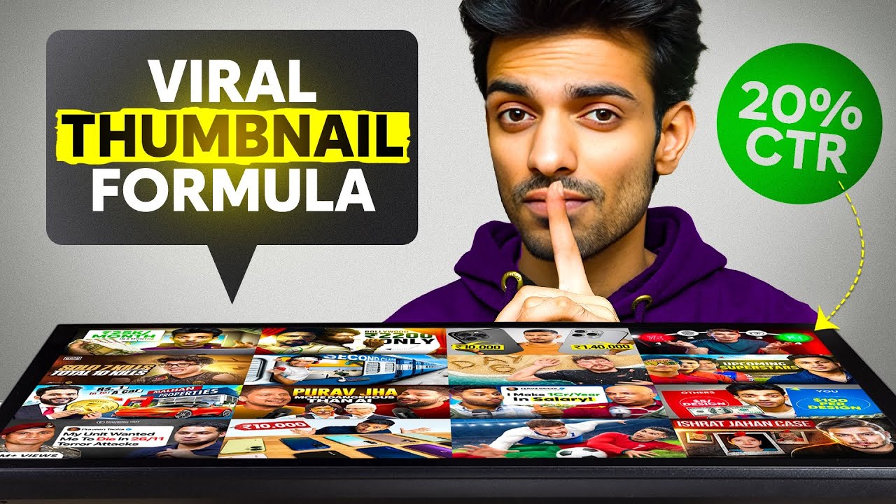 Only Secret to Make VIRAL THUMBNAILS in 2025! 🔥