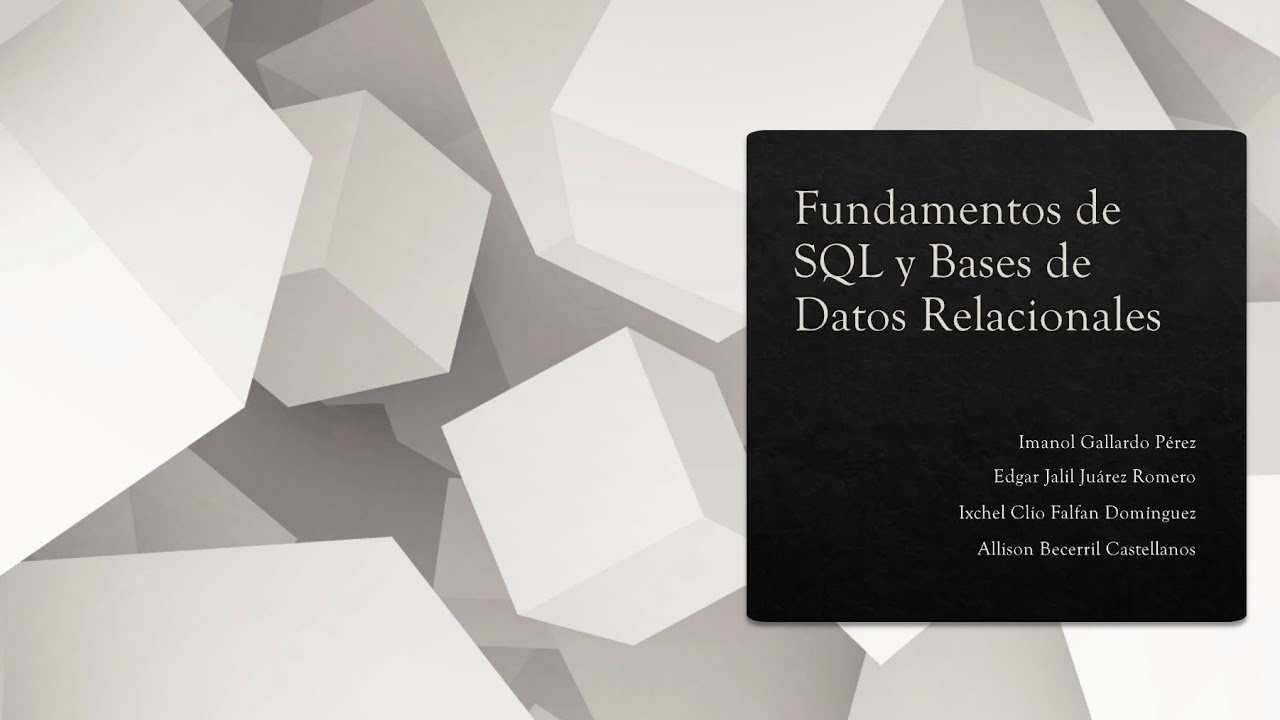 Sql Foundar Fundamentos de SQL - YouTube