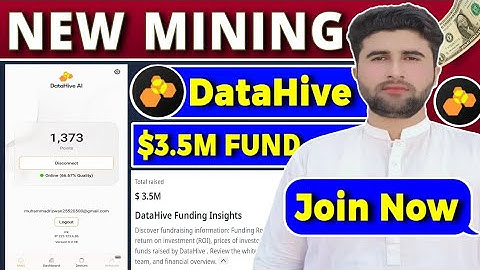 Datahive New Mining App | Datahive $3.5M Fund Raised | Datahive Join Early Phase | Rizwan Baloch