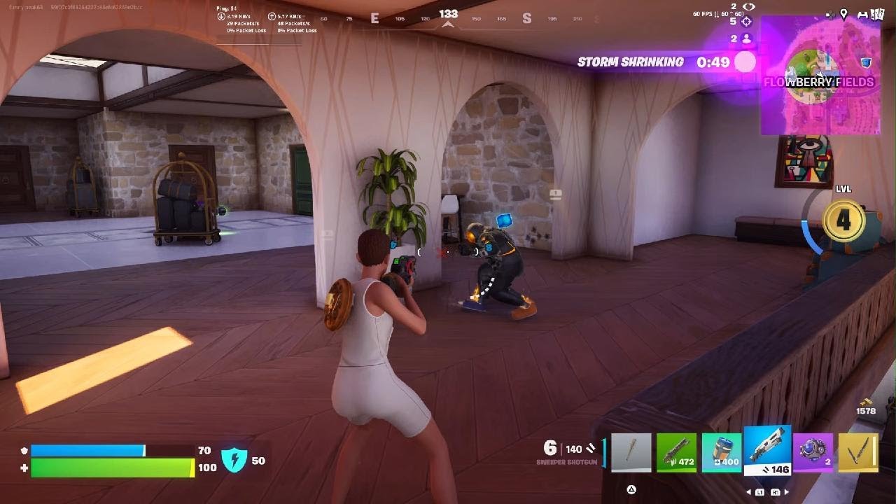 Playing fortnite Blitz real to get the free skin.From the battle pass. Part 2.