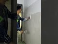 technique for applying putty to walls #shorts