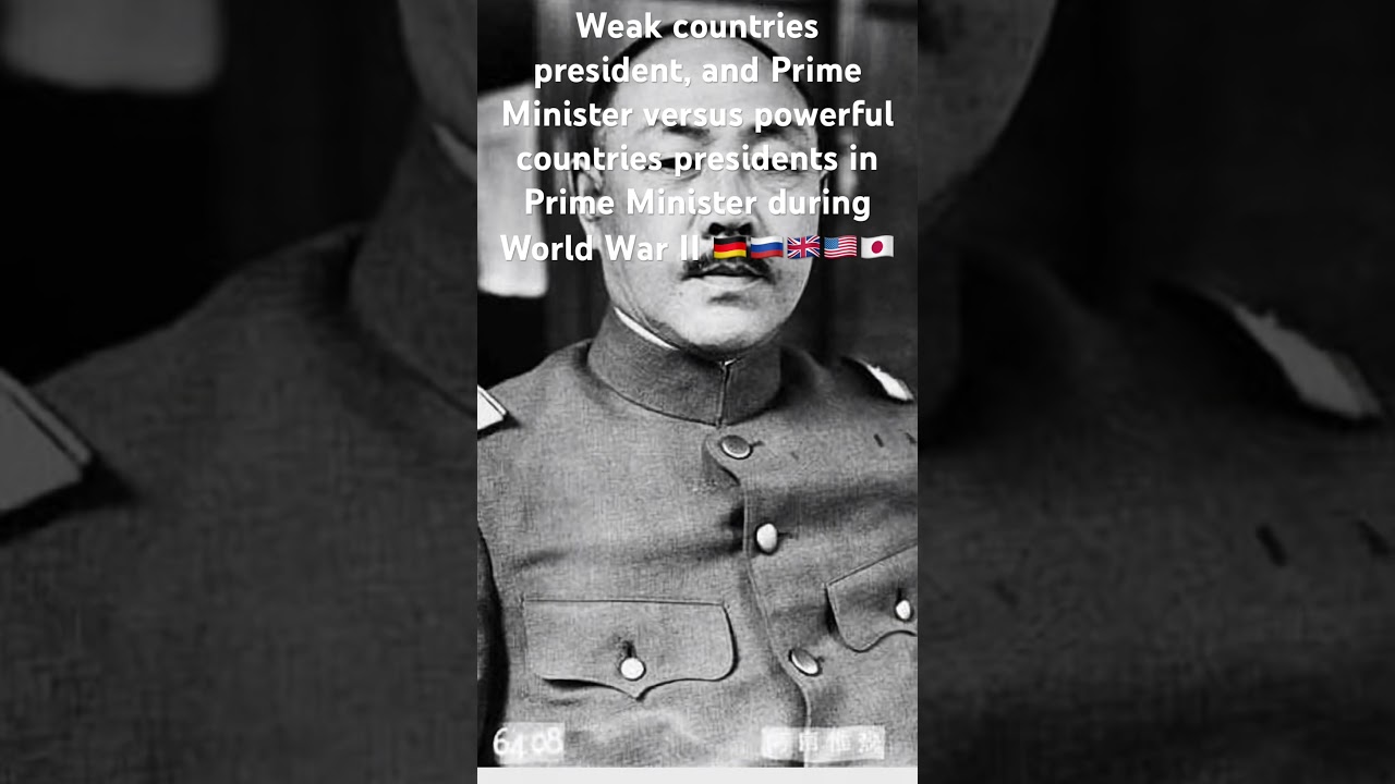 We presidents and Prime Minister versus powerful presidents and prime ministers during World War II￼