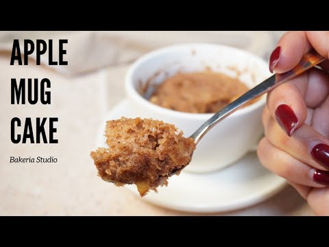 Easy Microwave Apple Cake | Eggless Mug Cake Recipe That's Ready in Seconds