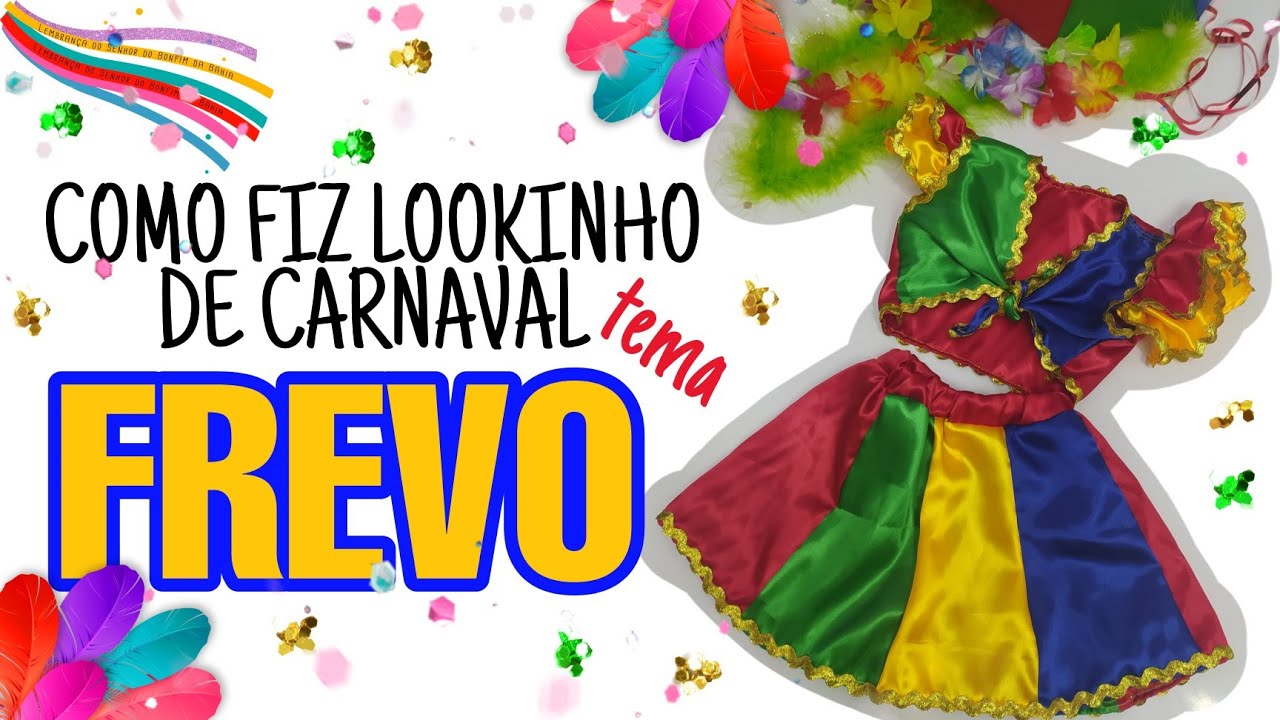 COMO FIZ FANTASIA DE FREVO PARA CARNAVAL  |  FANTASIA FACIL PARA CARNAVAL | SAIA PARA FREVO